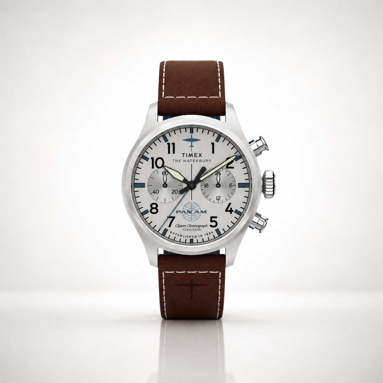 Timex Pan Am Waterbury Ace Chronograph TW2Y38700 — relógio masculino VALORI