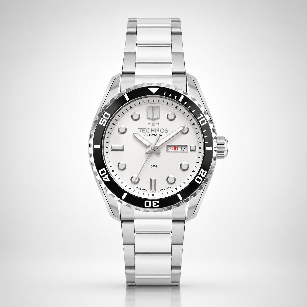 Technos Diver White 8205PH/1B — relógio masculino VALORI