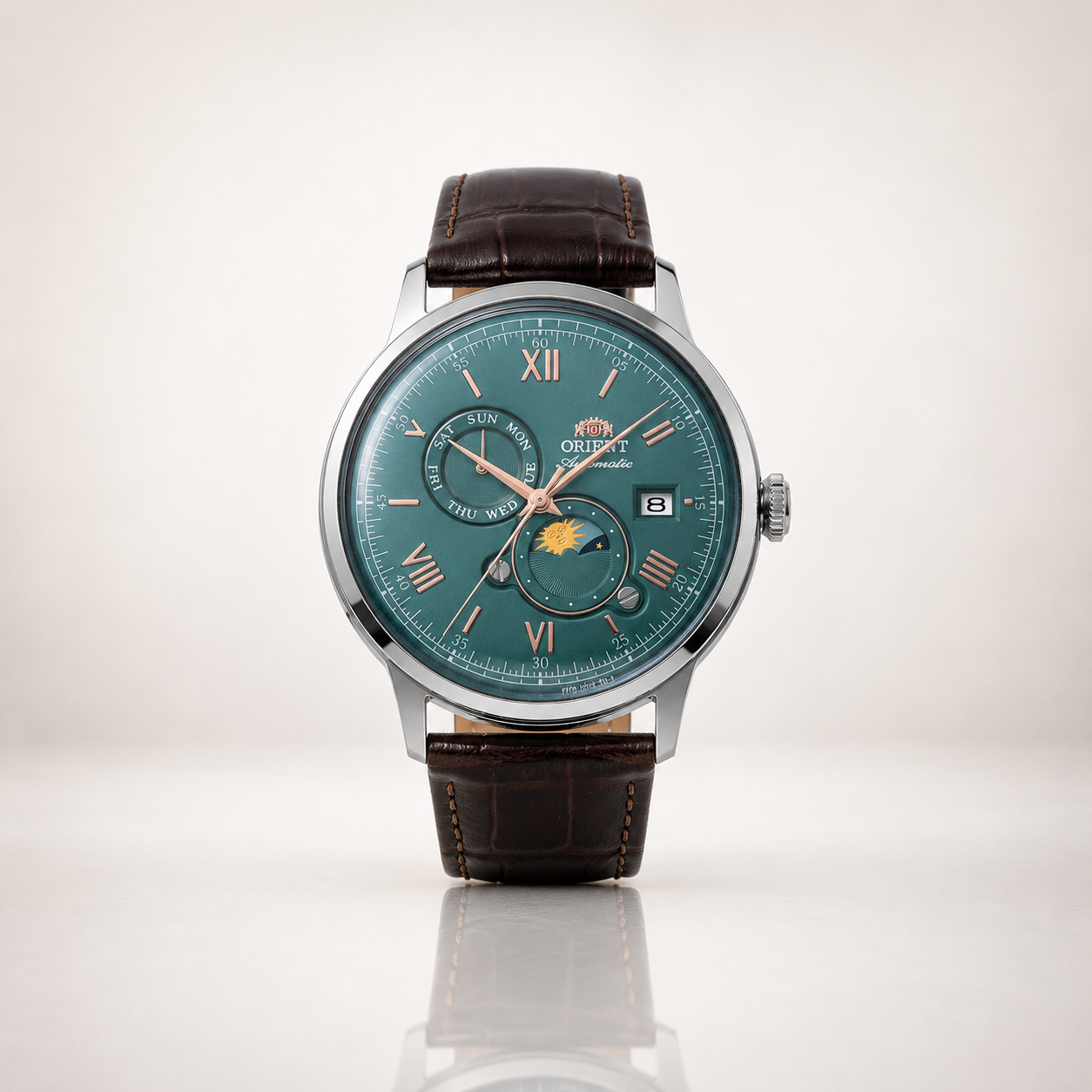 Orient Sun & Moon RA-AK0805E30B — relógio masculino VALORI