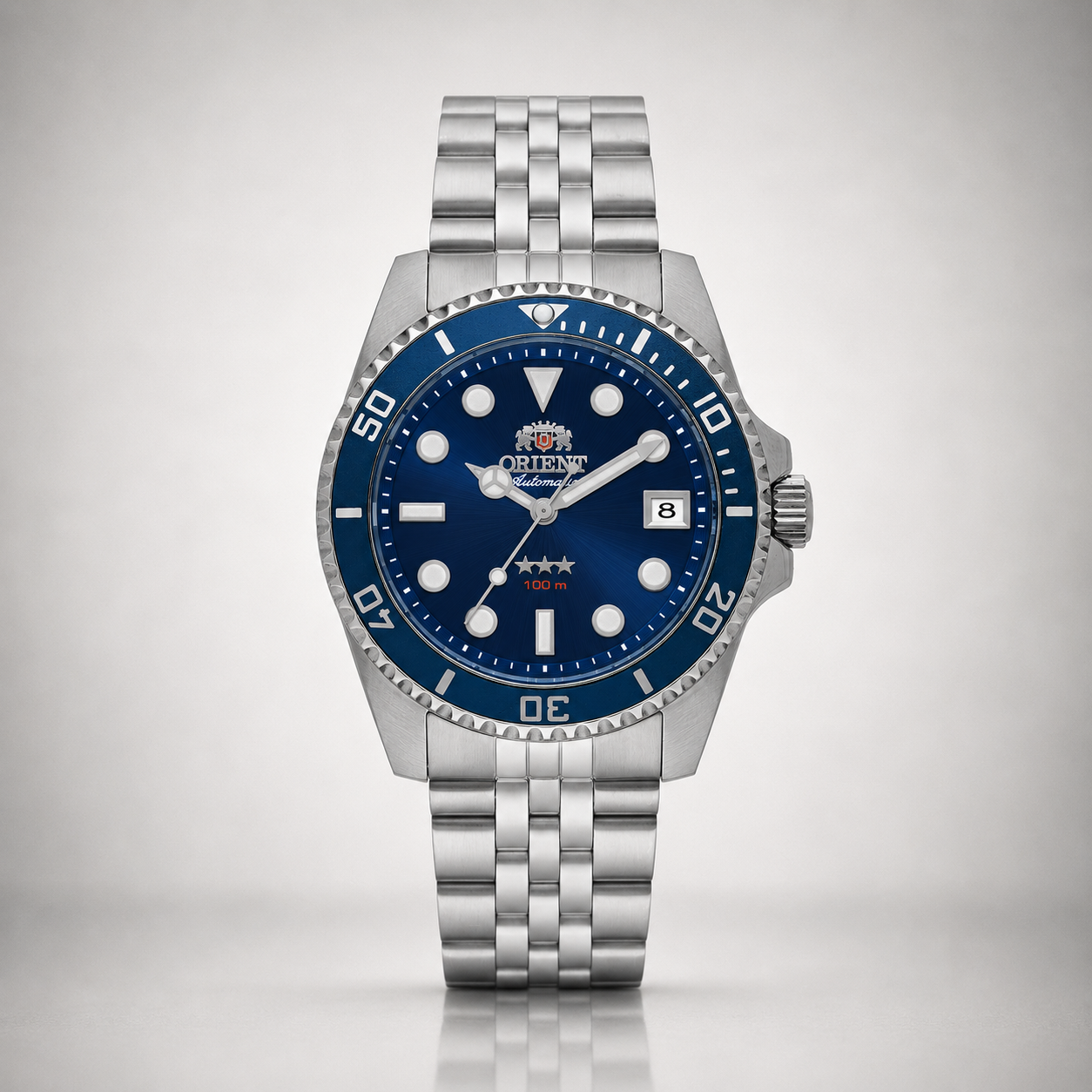 Orient 3 Stars Submariner Reduced YN6SS023-P1SX Azul — relógio masculino VALORI