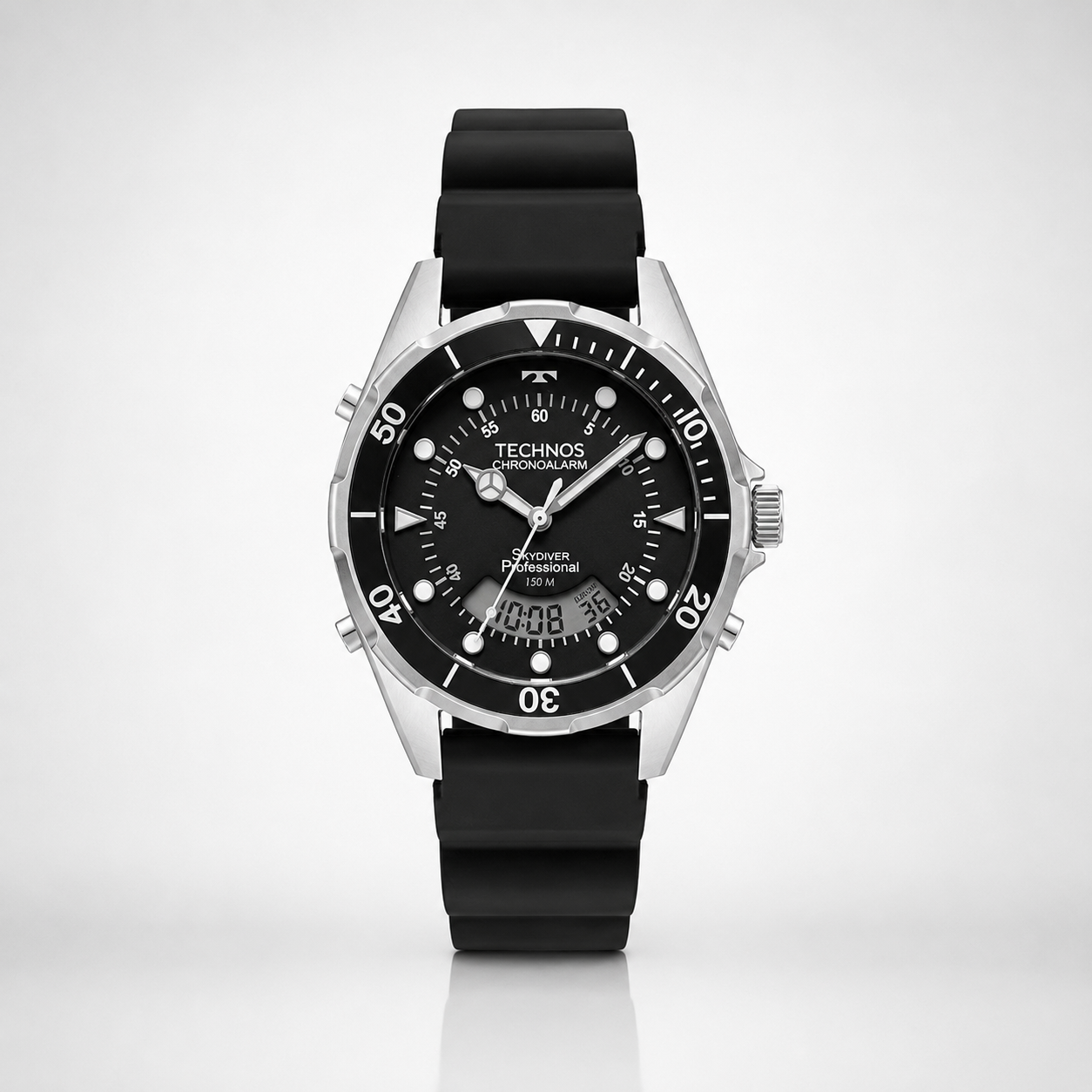 Technos Skydiver Prata WT2060AE/2P — relógio masculino VALORI